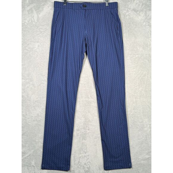 Greyson Pants Mens 31x32 (Actual 33x32) Blue‎ Golf Performance Moonshine Trouser - Picture 1 of 12